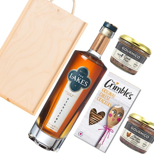 The Lakes Signature Single Malt Whisky 70cl And Pate Gift Box